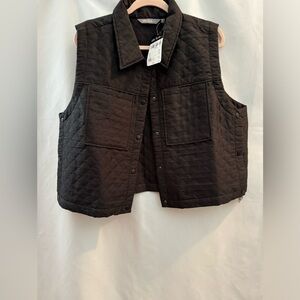 Ulla Popken Quilted Vest Black 16/18